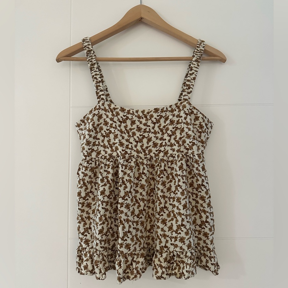 ๐๏ธ $5 SALE - Re:blue Floral Tank, super sweet, size small. - Picture 1 of 6